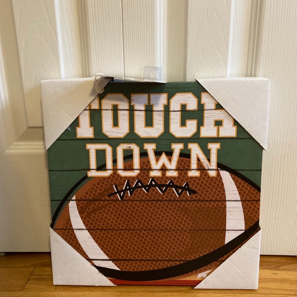 ☘️NWT Canvas Football Touch Down Print☘️